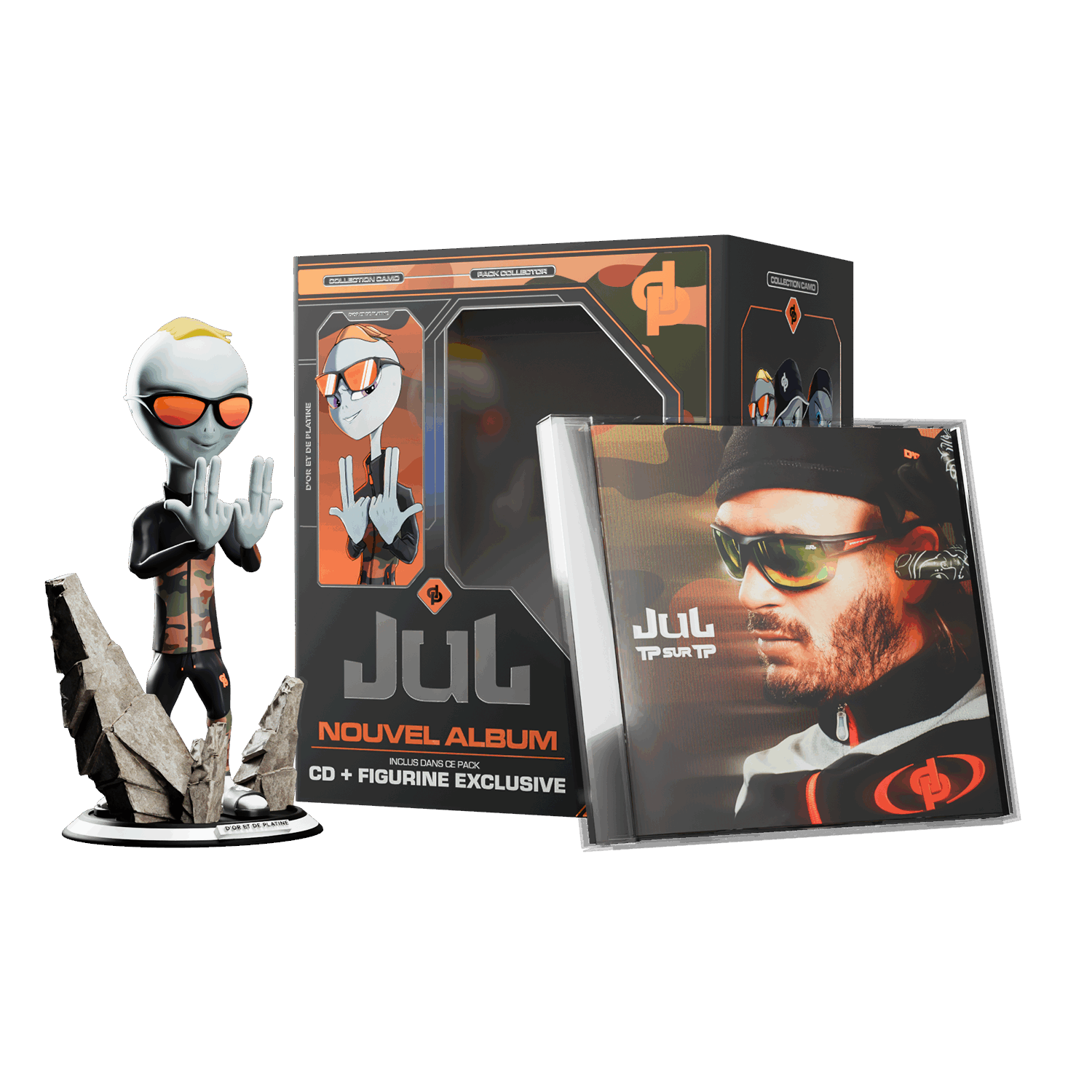 TP SUR TP - PACK 3 FIGURINE + CD