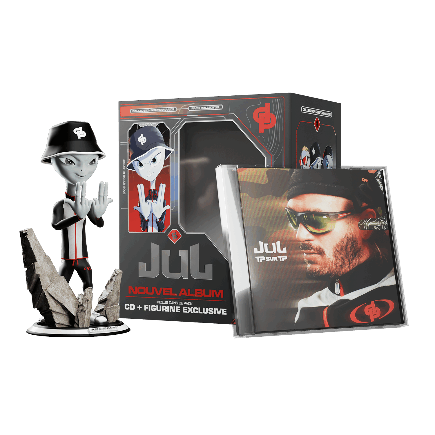 TP SUR TP - PACK 3 FIGURINE + CD