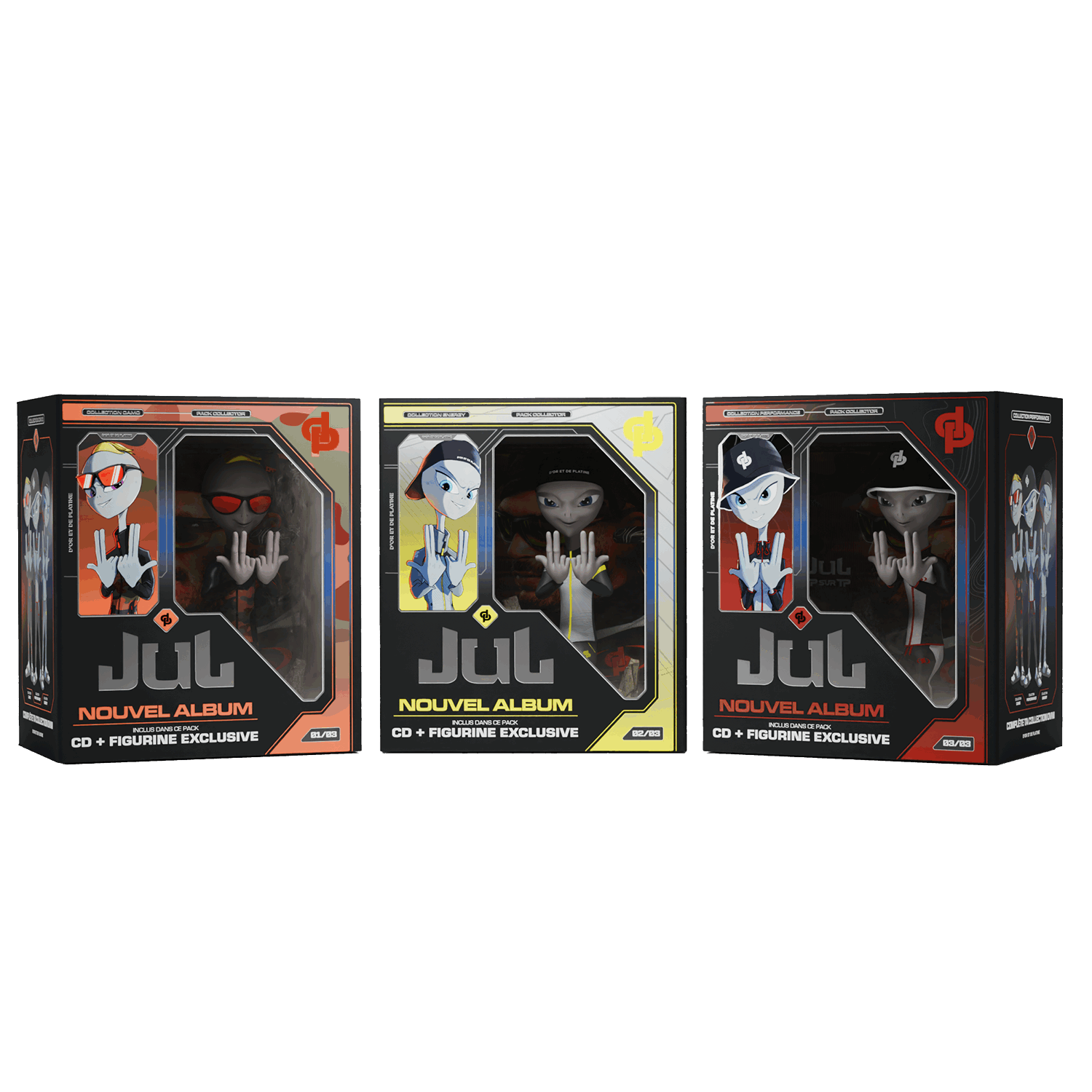 TP SUR TP - PACK 3 FIGURINE + CD