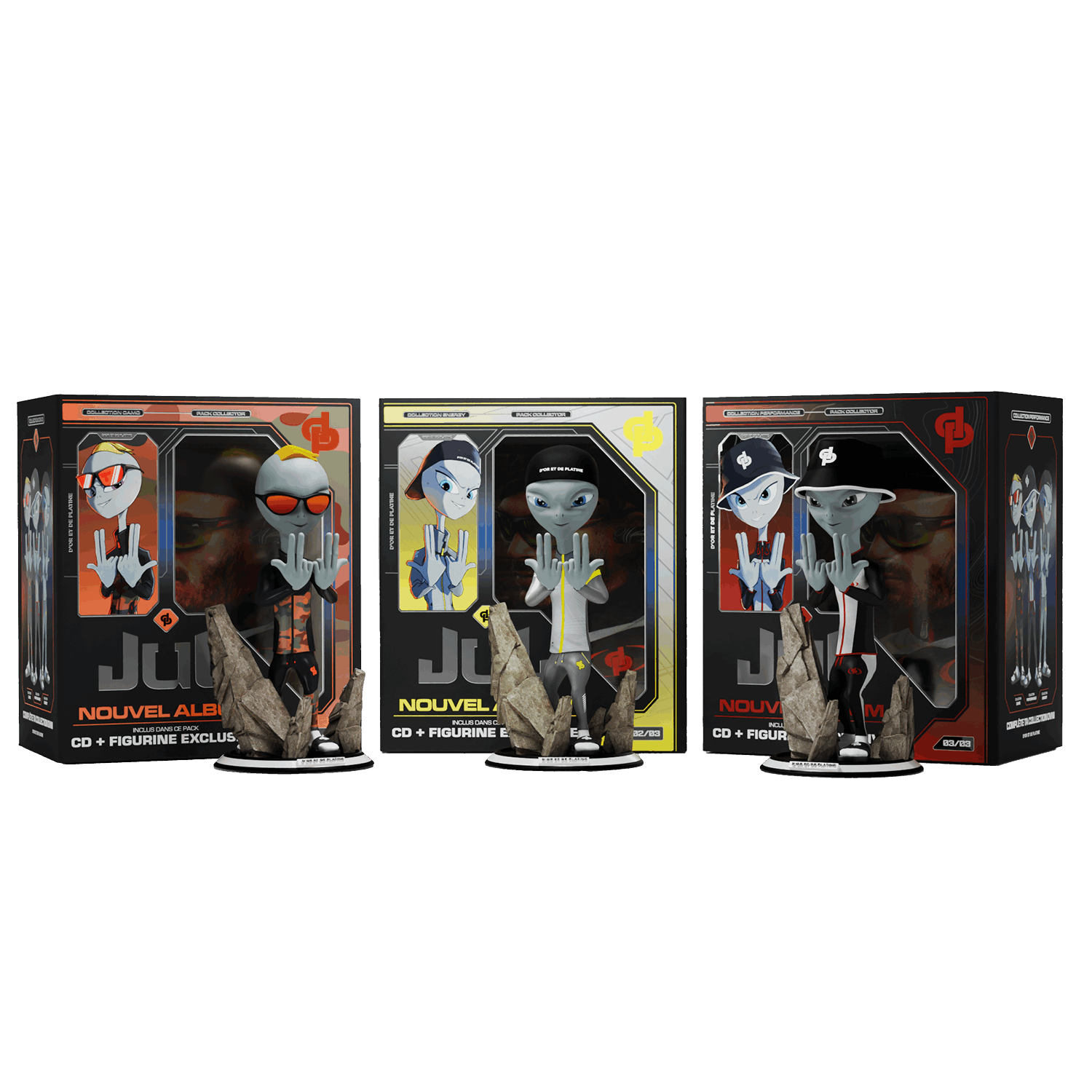 TP SUR TP - PACK 3 FIGURINE + CD